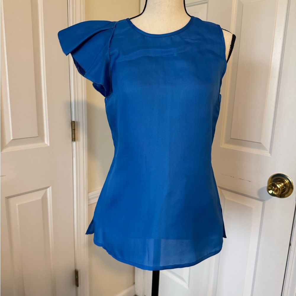 J. Crew flutter sleeve top one side